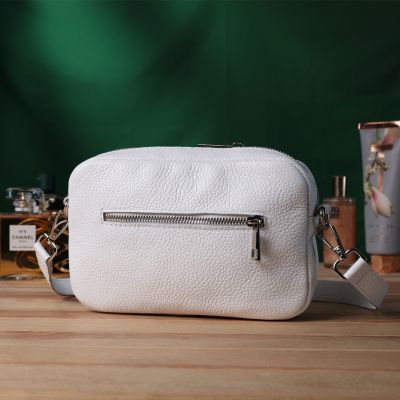Сумка Shvigel З натуральної шкіри Біла (22840) | Зображення 3