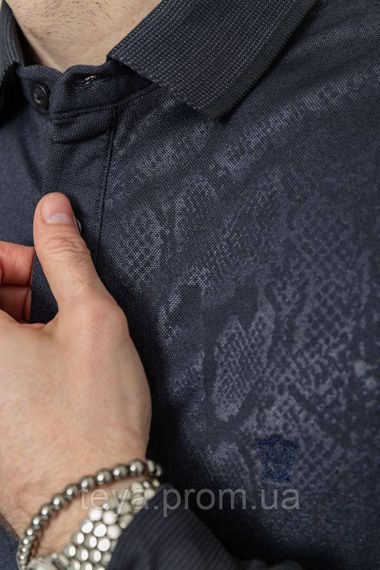 Поло чоловіче з довгими рукавами колір грифельний FA_006868 | Зображення 4
