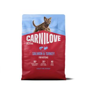 Сухий корм для кошенят з індичкою та лососем Carnilove Active Salmon & Turkey Kitten, 2 кг