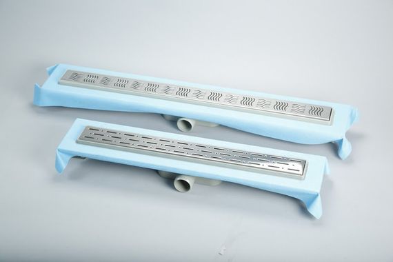 Душовий канал з горизонтальним фланцем Maxiflow Standart Line 33 см решітка "Дощ" 4022.TY050K.033.1