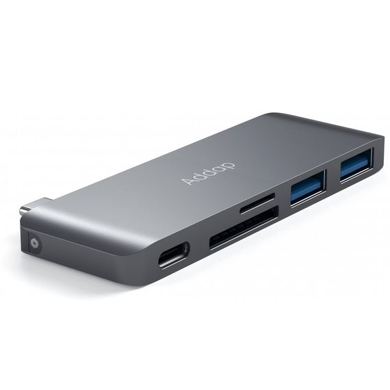 Мультифункциональный USB Type-C хаб Addap MH-07 | концентратор для ноутбука 5в1: USB 3,0 + SD + MicroSD + Type-C | Зображення 1