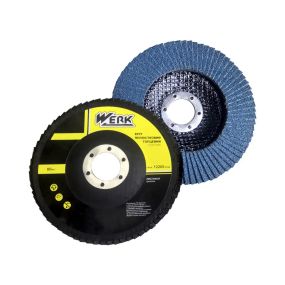 Диск шліфувальний пелюстковий плоский 125хх22,2 зернистість Р60, Т27 WERK ЦИРКОНIЙ (5436703)