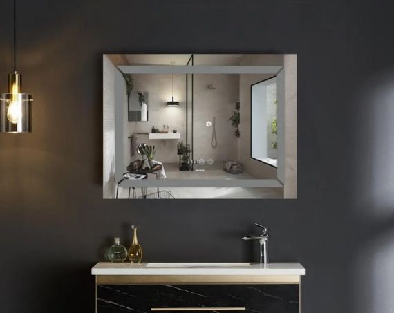 Дзеркало Mixxus Light MR01-90x70 (годинник, LED-підсвічування, антизапотівання) (MI5999) | Зображення 4