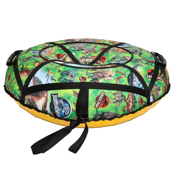 Тюбінг для катання по снігу 100 см "динозаври" (Оксфорд, ПВХ) санки ватрушка | Зображення 2