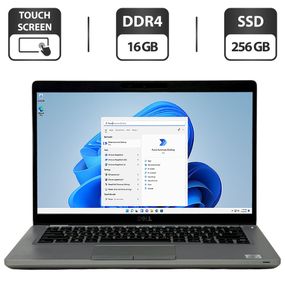Ультрабук Dell Latitude 5411 / 14" (1920x1080) IPS Touch / Intel Core i5-10400H (4 (8) ядра по 2.6 - 4.6 GHz) / 16 GB DDR4 / 256 GB SSD / Intel UHD Graphics / WebCam / LTE / Windows 11 Pro б/в