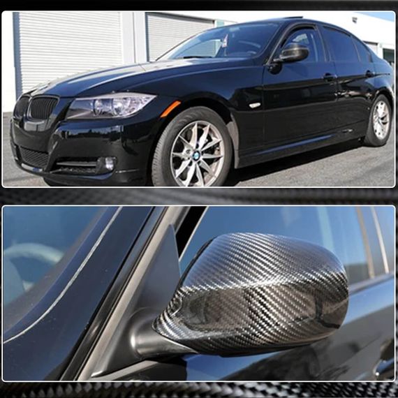 Кришки дзеркала (для E90/E91 2008-2011, Карбон) для BMW 3 серія E-90/91/92/93 рр | Зображення 2