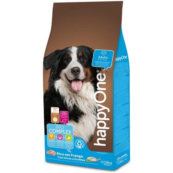 Сухой корм с курицей для собак Happy One Adult Dog, 18 кг
