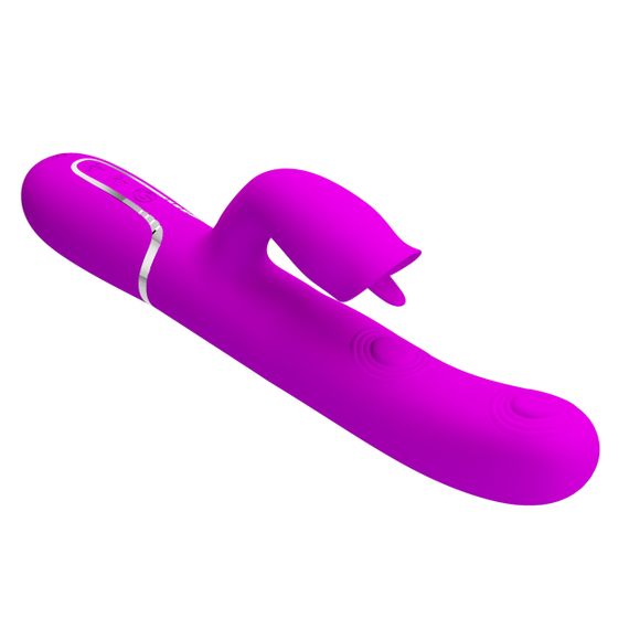 Пульсатор із кліторальним стимулятором серії Pretty Love - Gigi Purple 7 thumping functions 7 licking modes, BW-500035 Sex Aura | Зображення 4