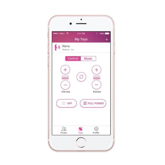 Смарт вибратор-кролик Lovense Nora с вращающимся стволом sexstyle | Зображення 9