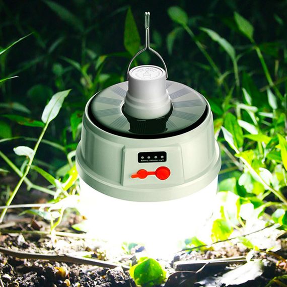 Ліхтар на сонячній батареї для кемпінгу Solar BL-2022 / Акумуляторна підвісна лампа | Зображення 2