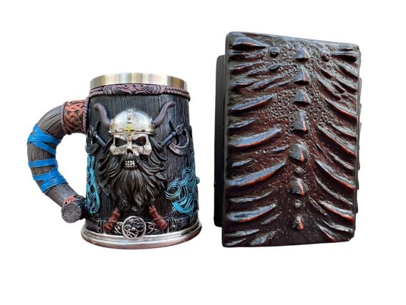 Подарунковий набір Кухоль 3D Скандинавський Воїн і Блокнот 3D «Око полум'яного Дракона» | Зображення 1