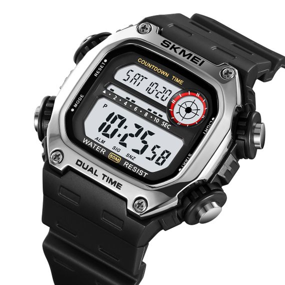 Спортивний чоловічий годинник Skmei 2126SIBK Silver-Black | Зображення 2