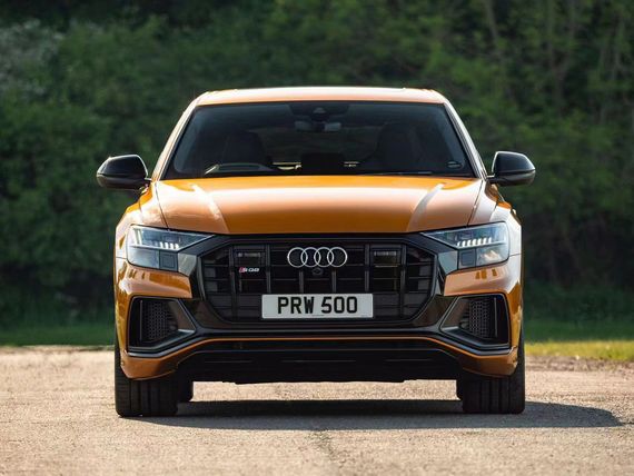 Передняя решетка радиатора SQ-Style (2018-2023, черная) для Ауди Q8 2018- гг