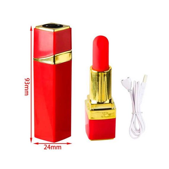 Вібратор для клітора "Помада" 10 режимів USB чорний | Зображення 9