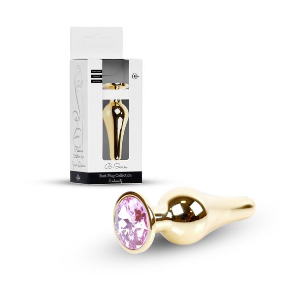Анальна пробка - Jewellery Gold BUTT PLUG- Rose