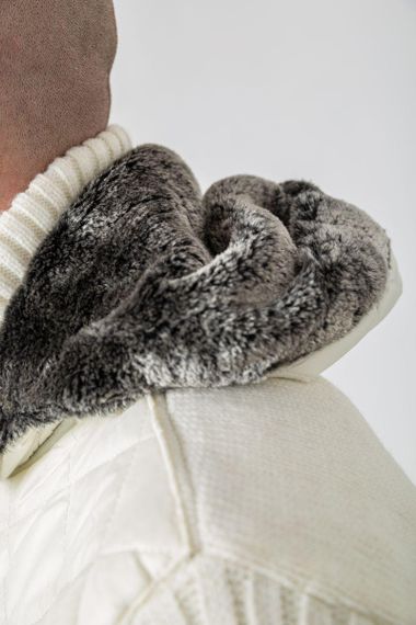 Кофта чоловіча на блискавці, колір молочний, 214R20600 | Зображення 5