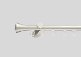 Однорядний стіновий імпресійний карниз Аресто Сатин комплект Принц 100 см.