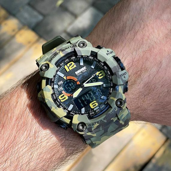 Чоловічий годинник Skmei 1520CMGN Green Camo. | Зображення 2