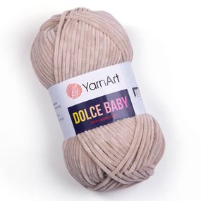 Пряжа YarnArt Dolce Baby 771 капучіно ярнарт дольче бебі плюшева