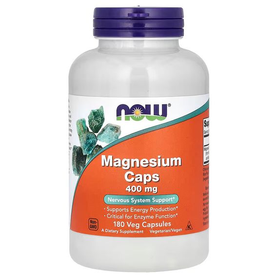 Магний NOW Foods Magnesium Caps 400 mg 180 VCAPS