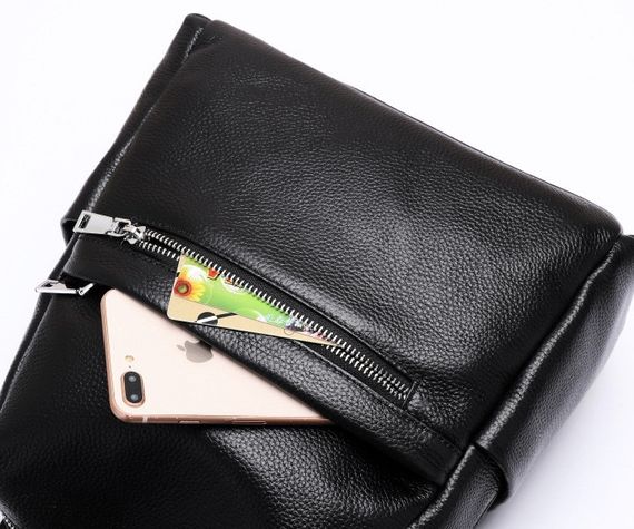 Жіночий шкіряний рюкзак жіноча сумка трансформер 23941 | Зображення 7