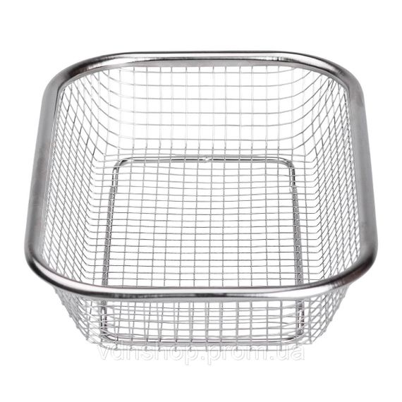 Сито-кошик для миття овочів та фруктів 24х15х5 см друшляк з нержавіючої сталі HP-19-23-S | Зображення 2