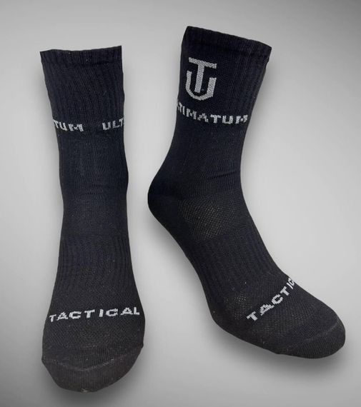Шкарпетки ULTIMATUM Tactical високі Чорні,трекінгові літні чоловічі шкарпетки під берци 39-42 | Зображення 2