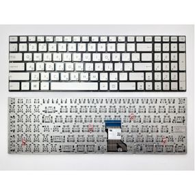Клавиатура ноутбука ASUS UX501V серебр под подсв RU (A46154)