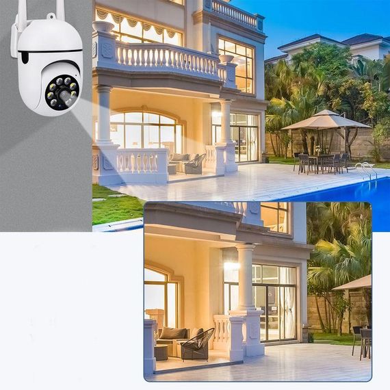 Вулична поворотна IP-камера з датчиком руху, 2MP, NJ PRO, IP360 / Бездротова WIFI камера відеоспостереження | Зображення 7