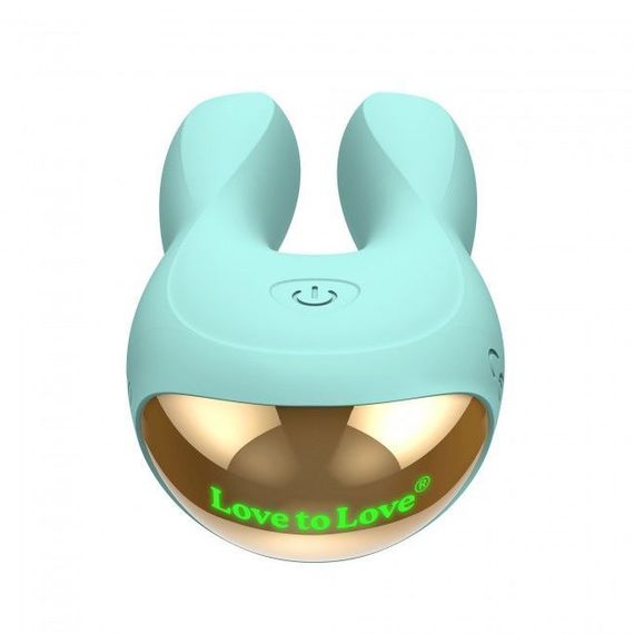 Вібратор-кролик Love To Love Hear Me Menthe з двома моторчиками і різнобарвною LED-підсвіткою | Зображення 7