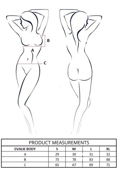 Боді Passion EVALIE BODY white S Sex Aura | Зображення 6