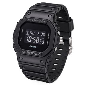 Чоловічий годинник Casio G-SHOCK DW-5600UBB-1E протиударний кварцовий у чорному кольорі