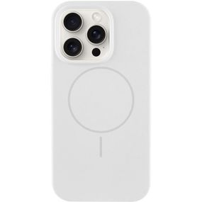 Чохол Silicone Case Full Protective (AA) NO LOGO with MagSafe для Apple iPhone 13 Pro Max (6.7") Білий / White