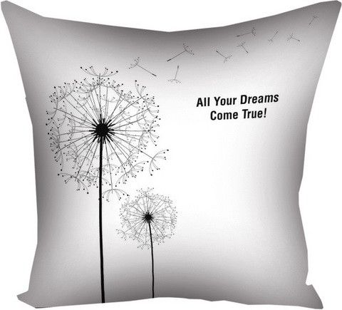 Подушка габардинова з принтом All your dreams come true! 40x40 (4P_BP006)
