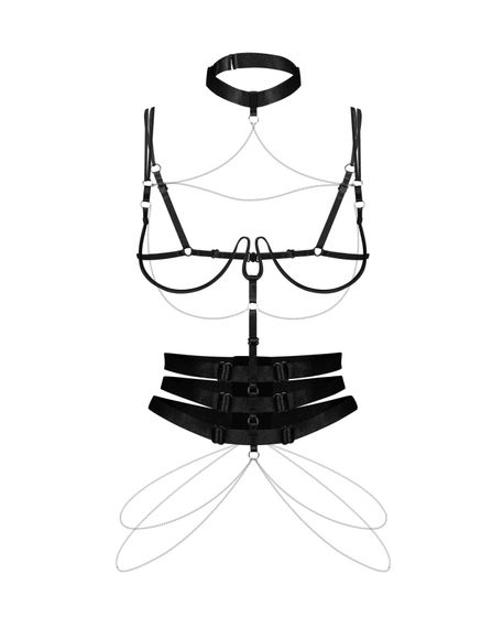 Портупея Obsessive Premisis Black harness S/M/L | Зображення 1