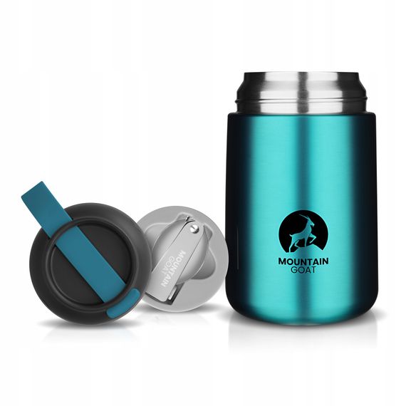 Термос для їжі Mountain Goat 0.72 л з ложкою Blue (P-5905973406963)