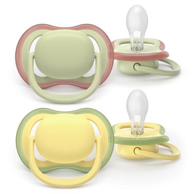 Пустышка Philips AVENT Ultra Air 18+ міс 2 шт жовто-зелена (SCF349/50)