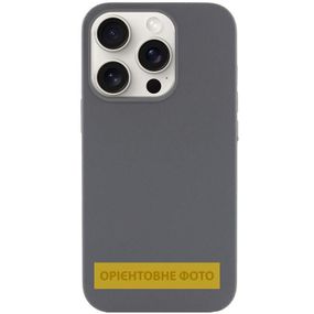 Чохол Silicone Case (AA) NO LOGO with MagSafe для Apple iPhone 17 Air (6.5") Сірий / Dark Gray