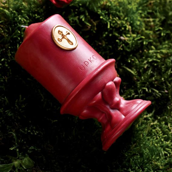 Низькотемпературна воскова свічка UPKO DREAMING of GARDEN, червона | Зображення 1
