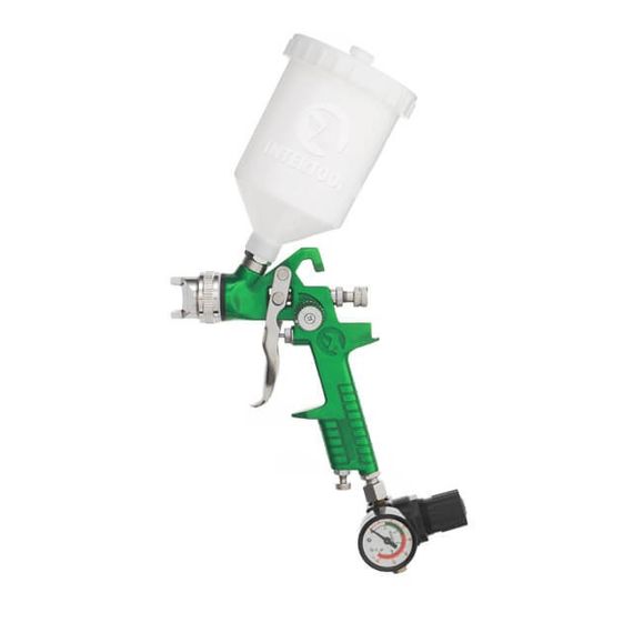 Фарбопульт пневматичний HVLP, форсунка 1,3 мм, редуктор INTERTOOL PT-0102 | Зображення 2