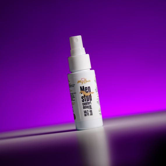 Пролонгуючий спрей-лубрикант для чоловіків - MyLove Men Stud Comfort Delay Med Spray, 50 мл | Зображення 1