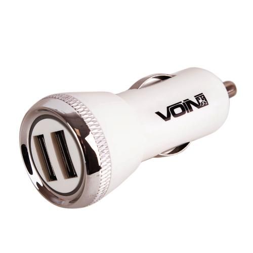 Автомобільний зарядний пристрій VOIN C-2402W 2USB (12 / 24V - 5V 2,4A) | Зображення 2
