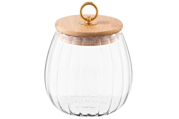 Банка для зберігання ARDESTO Fresh Vintage, 750мл, скло, бамбук, прозорий (AR1375BV) | Зображення 1