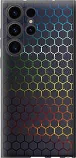 Чохол на Samsung Galaxy S23 Ultra Переливні стільники із силікону FCh (010201