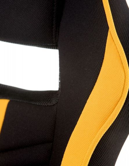 Офисное кресло - геймерское кресло Prime black - yellow экокожа | Зображення 5