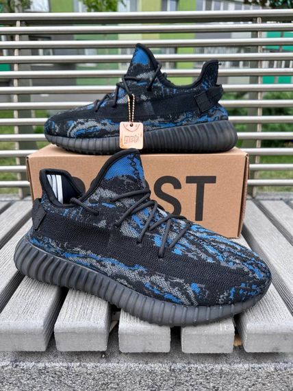Кросівки Adidas Yeesy Boost 350 Blue / Camo | Зображення 7