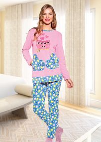 Одяг Lady Lingerie 10411 Туреччина XL  Бавовна Рожевий