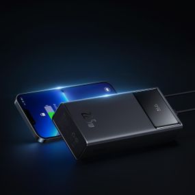 ЗОВНІШНІЙ ПОРТАТИВНИЙ АКУМУЛЯТОР BASEUS STAR LORD DIGITAL DISPLAY 30000MAH 22.5W BLACK (PPXJ080101)