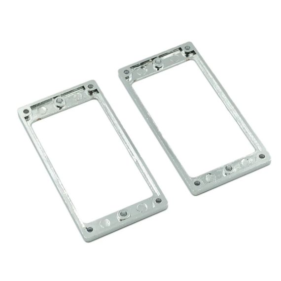 Рамки ПЛОСКІ МЕТАЛ для кришок для хамбакерів для електрогітари Fender Jackson LTD Squer Cort Yamaha хромові | Зображення 3