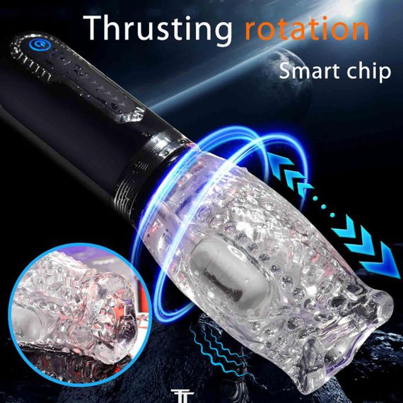 Мастурбатор Thrusting Rotation 360 Pro з функцією обертання та руху Sex Aura | Зображення 2